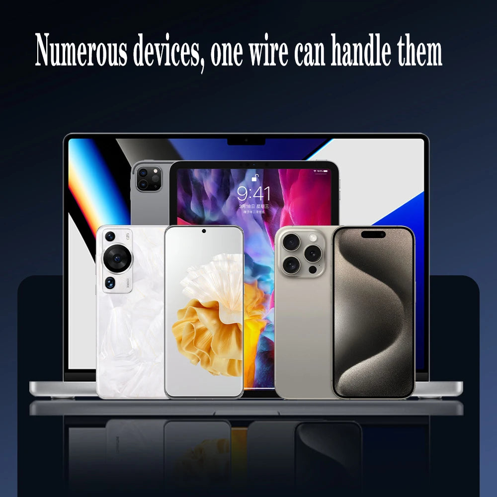 240W Foldable Charging Cable & Phone Stand