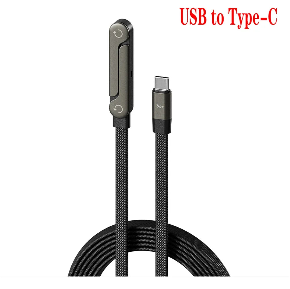 240W Foldable Charging Cable & Phone Stand