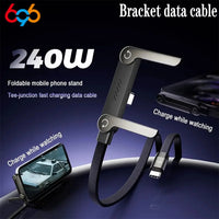 240W Foldable Charging Cable & Phone Stand