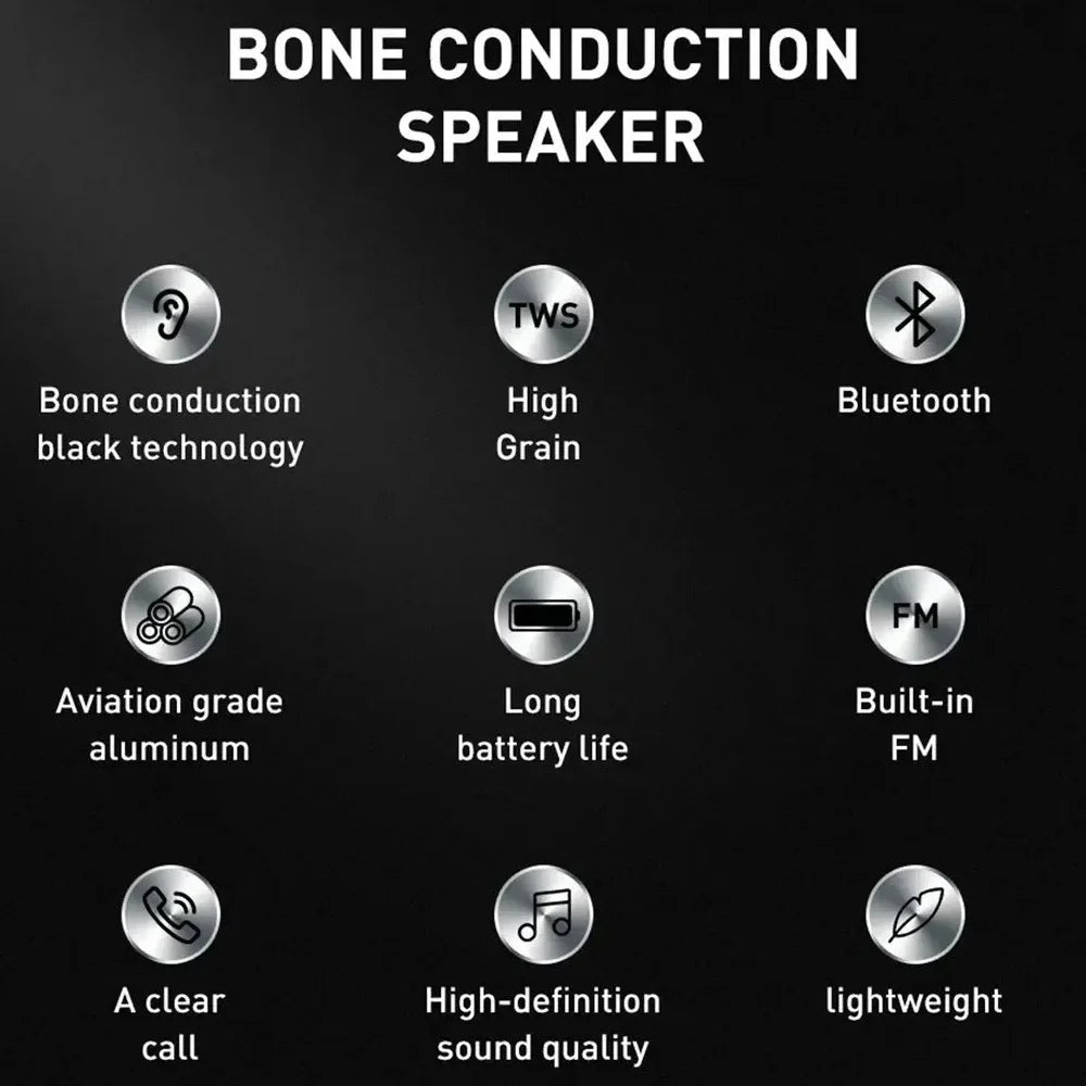 Bone Conduction Speaker Bluetooth -Compatible